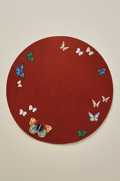 Alepel Butterflies Placemats, Set Of 2 In Assorted