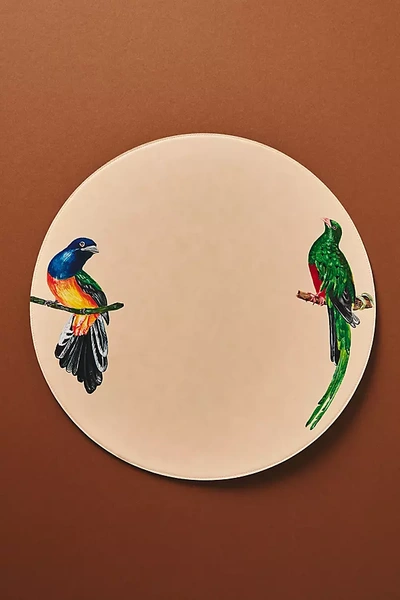 Alepel Bird And Olive Placemats, Set Of 2 In Beige