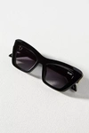 Quay On The Radio 50mm Polarized Cat Eye Sunglasses In Black
