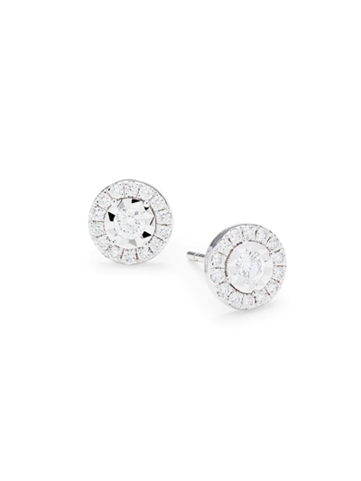 Saks Fifth Avenue Women's 14k White Gold & 0.54 Tcw Diamond Stud Earrings