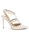 Valentino Garavani Women's Rockstud Leather Stiletto Pumps