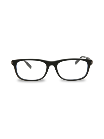 Montblanc Women's 56mm Rectangle Eyeglasses In Black
