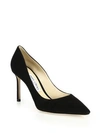 Jimmy Choo Women's Romy 85mm Suede Pumps In Black