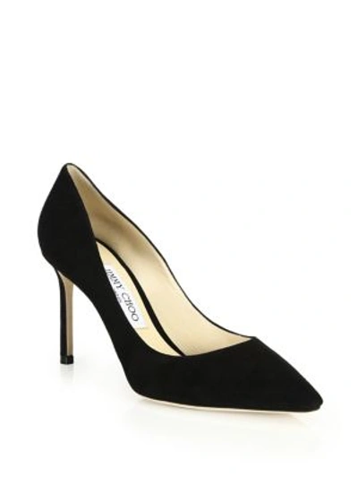 JIMMY CHOO WOMEN'S ROMY 85MM SUEDE PUMPS,400089892108