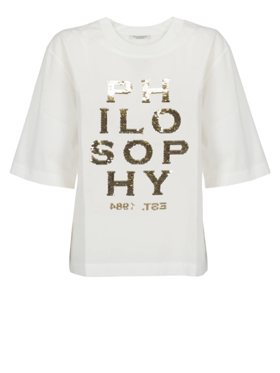 Pre-owned Philosophy Women's T-shirts And Top -  - In White S