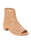 LOEFFLER RANDALL Ione Perforated Open Toe Booties,0400092333678