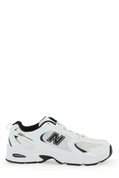 New Balance 530 Round Toe Lace-up Sneakers In White