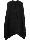 Etro Jacquard Cape In Black