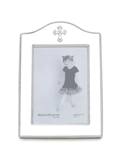 Reed & Barton Abbey Cross Silverplated Picture Frame, 4 X 6 In Metallic