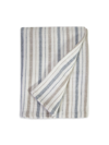 Pom Pom At Home Naples Striped Blanket In Ocean Natural