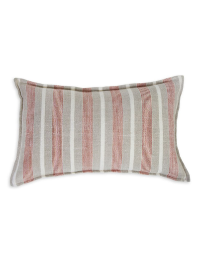 Pom Pom At Home Montecito Striped Rectangular Pillow In Terra Natural