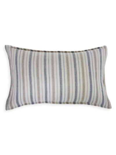 Pom Pom At Home Naples Striped Rectangular Pillow In Ocean Natural