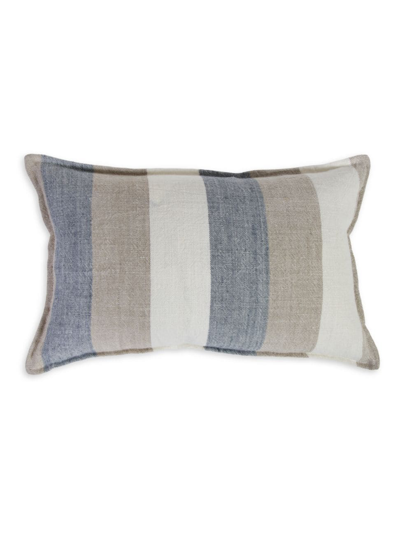 Pom Pom At Home Monterey Tri-color Pillow In Ocean Natural
