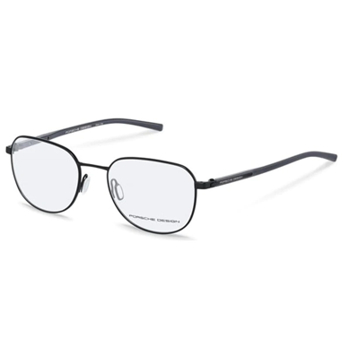 Porsche Design Demo Geometric Unisex Eyeglasses P8367 A 54 In Black / Grey