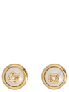 CASABLANCA LOGO PEARL EARRINGS