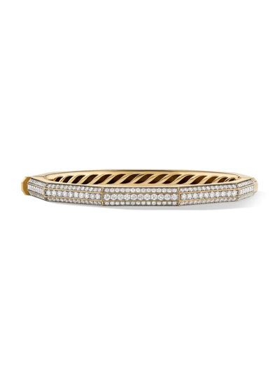 David Yurman Women's Carlyle 18k Yellow Gold & Diamonds Bracelet