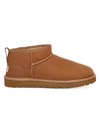 Ugg Men's Classic Ultra Mini Sheepskin Ankle Boots In Chestnut