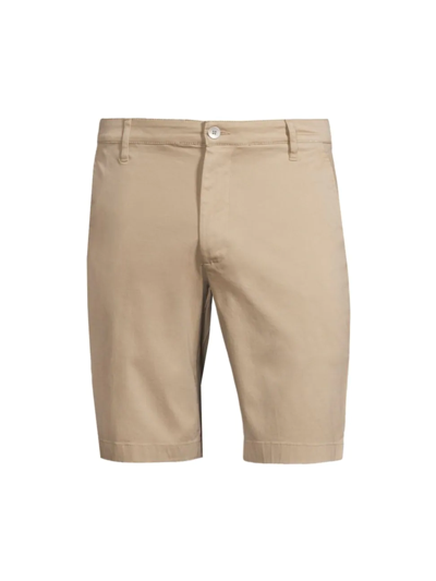 Ag Griffin Stretch Cotton Shorts In Dry Dust
