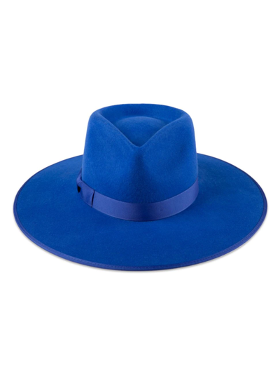 Lack Of Color Cobalt Wool Rancher Hat In Blue