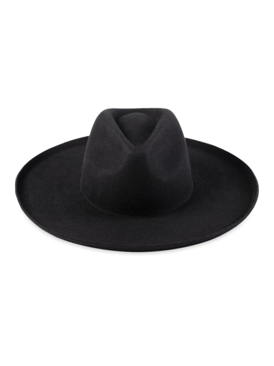 Lack Of Color The Melodic Wool Fedora In Black