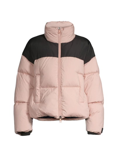 Weekend Max Mara Benda Colorblocked Puffer Jacket In Pink