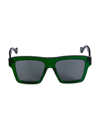 Gucci Generation 55mm Square Sunglasses In Green