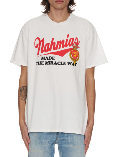 Nahmias Miracle Way Brand-print Cotton-jersey T-shirt In White