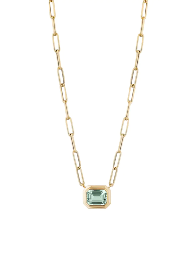 Goshwara Women's Manhattan 18k Yellow Gold & Prasiolite Pendant Necklace
