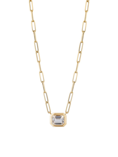 Goshwara Women's Manhattan 18k Yellow Gold & Rock Crystal Pendant Necklace