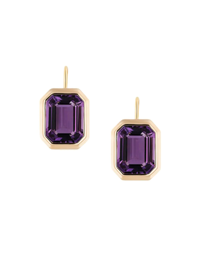 Goshwara Women's Manhattan 18k Gold & Amethyst Drop Earrings In Purple