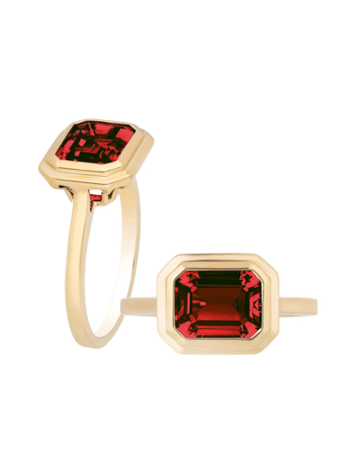 Goshwara Women's Manhattan 18k Yellow Gold & Garnet Ring In Red