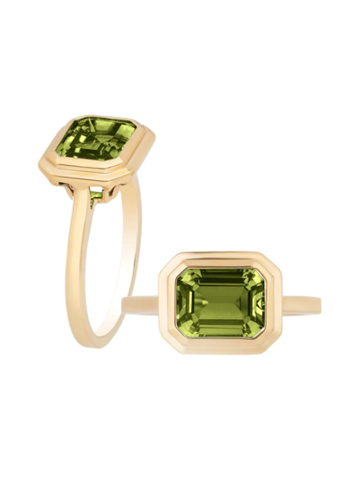 Goshwara Women's Manhattan 18k Yellow Gold & Peridot Ring In Green
