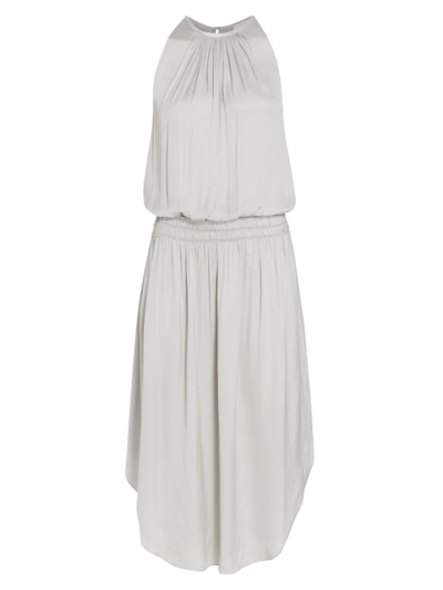 Ramy Brook Audrey Sleeveless Midi Dress In Crystal Grey