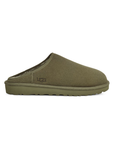 Ugg Classic Suede Slip-on Shoes In Moss Green