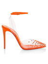 Christian Louboutin Spikoo 100 Pvc Ankle-strap Sandals