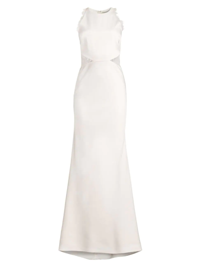 Sachin & Babi Isla Lace Panel Gown In Ivory