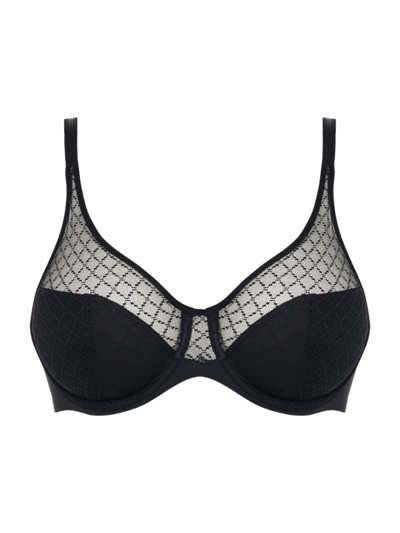 Chantelle Norah Mesh Molded Bra In Black