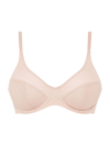 Chantelle Norah Mesh Molded Bra In Rose