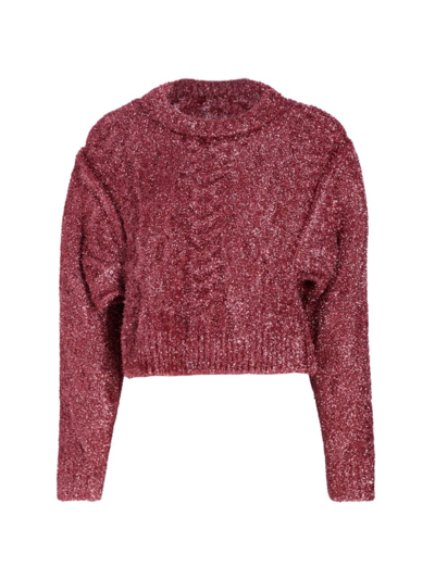 Aknvas Bonnie Oversize Crewneck Sweater In Orchid