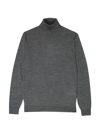 Reiss Caine Merino Wool Turtleneck Sweater In Mid Grey Melange