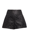 ALICE AND OLIVIA WOMEN'S DONALD HIGH-WAISTED SHORTS