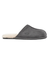 Ugg Scuff Suede Slippers In Dark Grey