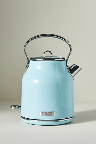 Haden Heritage 1.7 Liter Stainless Steel Electric Kettle In Blue