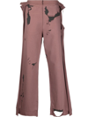 Diesel P-martainoff Devoré-effect Track Pants In Rosa
