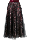 TALBOT RUNHOF SEQUIN-EMBELLISHED MIDI SKIRT