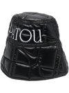 Patou Logo-embroidered Bucket Hat In Black