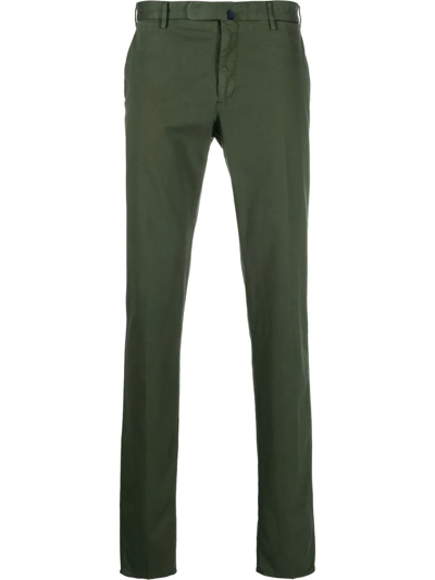 Incotex Straight-leg Chino Trousers In Green