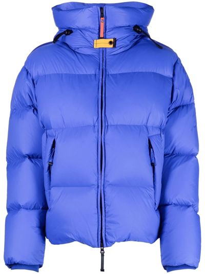 Parajumpers Logo-patch Puffer Jacket In Blue