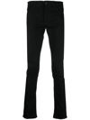 Marcelo Burlon County Of Milan Tempera Cross Logo-print Slim-cut Jeans In Schwarz