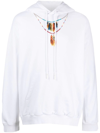 MARCELO BURLON COUNTY OF MILAN FEATHERS NECKLACE 棉连帽衫